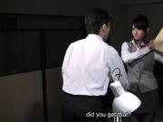 Kinky Japanese secretary makes her boss lick and fuck her