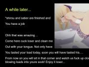 Saber finds youre cumsock hentai joi