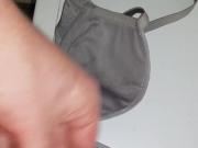 Cum in washed bra of neighbor