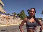 Cheating Thick Ebony Latina Workout