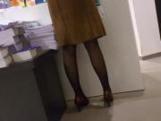 Nylons and Heels Candid