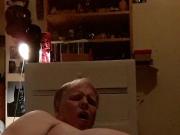 Blonde fucks his ass then sucks dildo clean