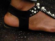 Candid ebony foot