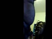 Ebony girlfriend drink boyfriend's piss