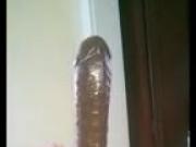 Big dildo hard squirt