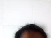 White indian girl bath and fingering