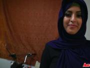 Arab hijabi fucked in forbidden tight pussy
