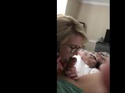 Sucking a dildo is her favorite thing