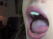 Hot girl open mouth vore