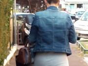 Big ass in street