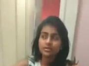 Indian girlfriend’s first blowjob with her BF