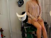 Girl on an old gynecological chair #51