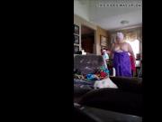 Ugly wife shows her saggy tits