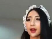 Cute thai girl facebook live