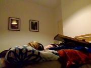 Crossdresser fucks herself with big painful dildo