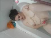 Masturbating in the bath