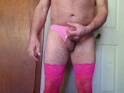 Cumming again pink outfit