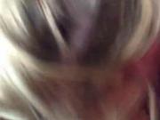 Blonde milf swallow my cum