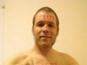 Webslut Robert Hendriksen -Bodywriting Exposure Cumshot