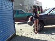 April flashing at the tire shop