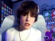 Angel boi riding dildo appreciated femboy twink