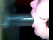 Slobbering on big black cock