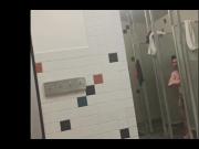 Wanking in locker room showers