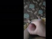 Asian guy wanking his small cock 2