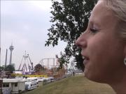 EVA ENGEL: Public Creampie with stranger at a Fun Fair