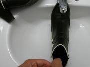 Piss in co-workers shoe ankle boots