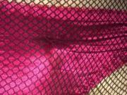 Denim, fishnets and silk