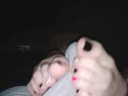 footjob tease