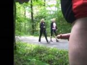 Walkers see park flasher cum