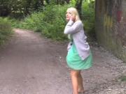 Super Hot Blonde Pissing While On Phone