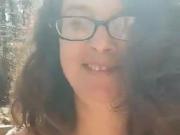 Misty flashing her tits