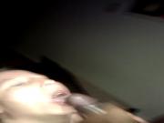 Lacy Spade getting mouthful of black cum