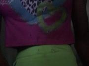 Jerking on in my Green booty shorts BBC