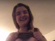 Girl flashing pierced nipples on periscope