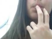 Hot teen cam show with cute boobs and pussy, rubbing pussy