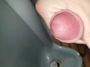 Cum in urinal