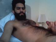 Hairy Latino Empties His Balls After Long Edging