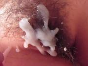 HAIRY PUSSY CUMSHOT