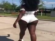 Big black ass walking