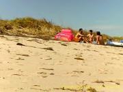 3 Nude Friends Chilling at Playalinda Beach