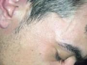 Joe at it again eating cum