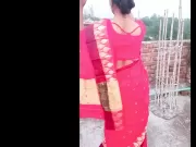 I fucked my indian Deshi village wearing a red saree...Part - 02