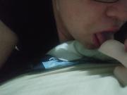 Sucking My Dildo 2