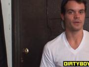 Charming young men deepthroat each others juicy big cock