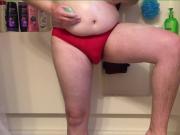 Chub showers in speedo 4-1-17