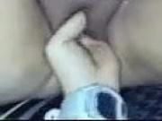 Bbw whore gets her pussy finger fucked and stretched.
